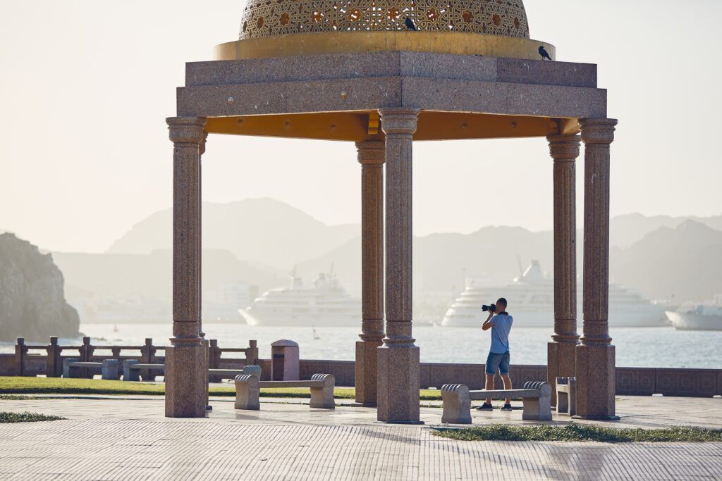 Young tourist in Oman