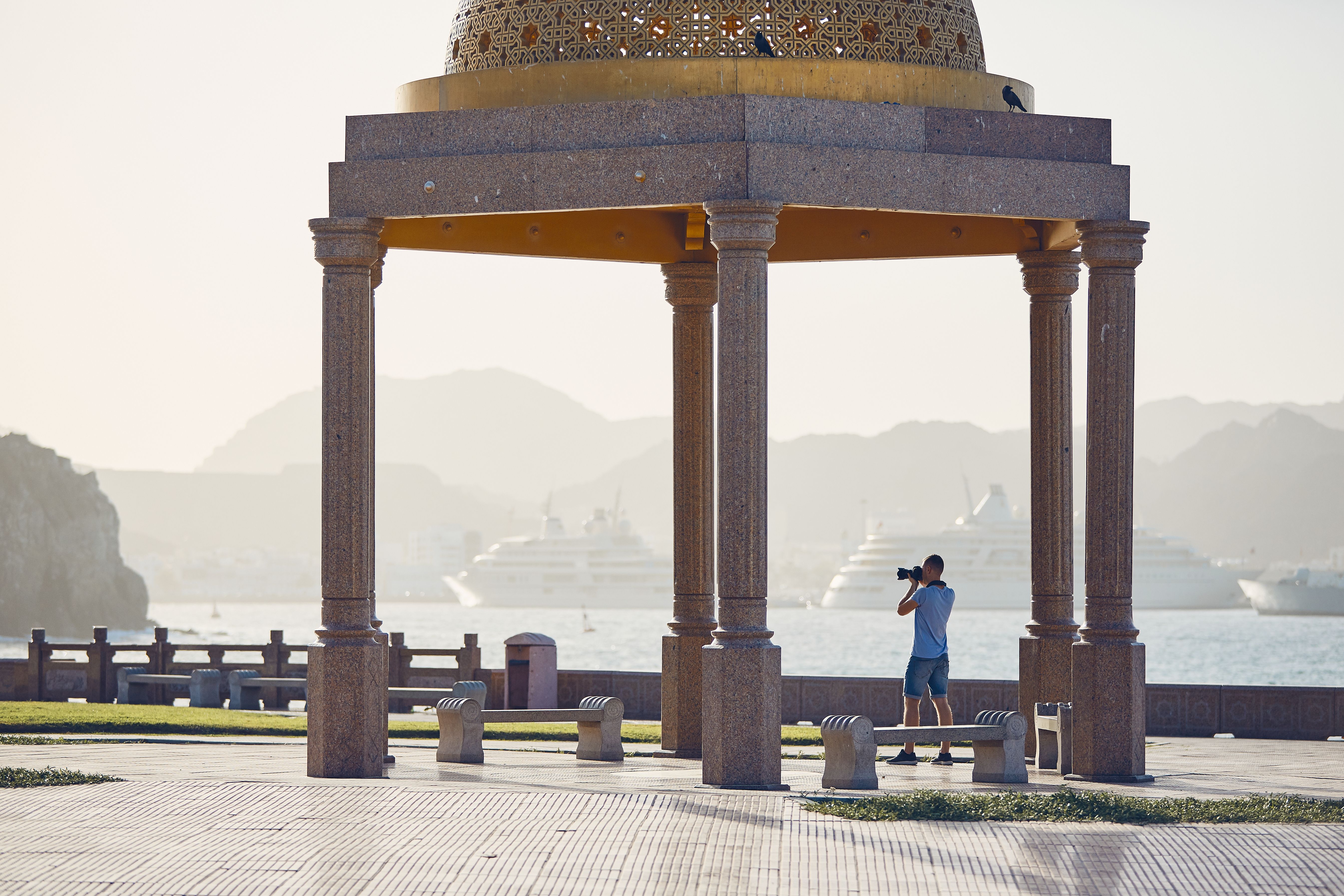 Young tourist in Oman